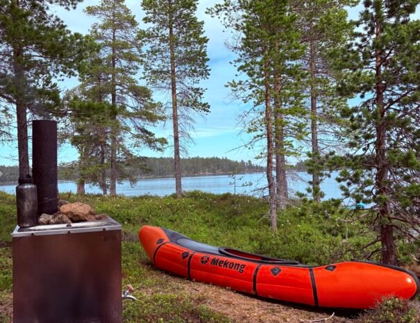 Lac Inari.. aventure en packrafts